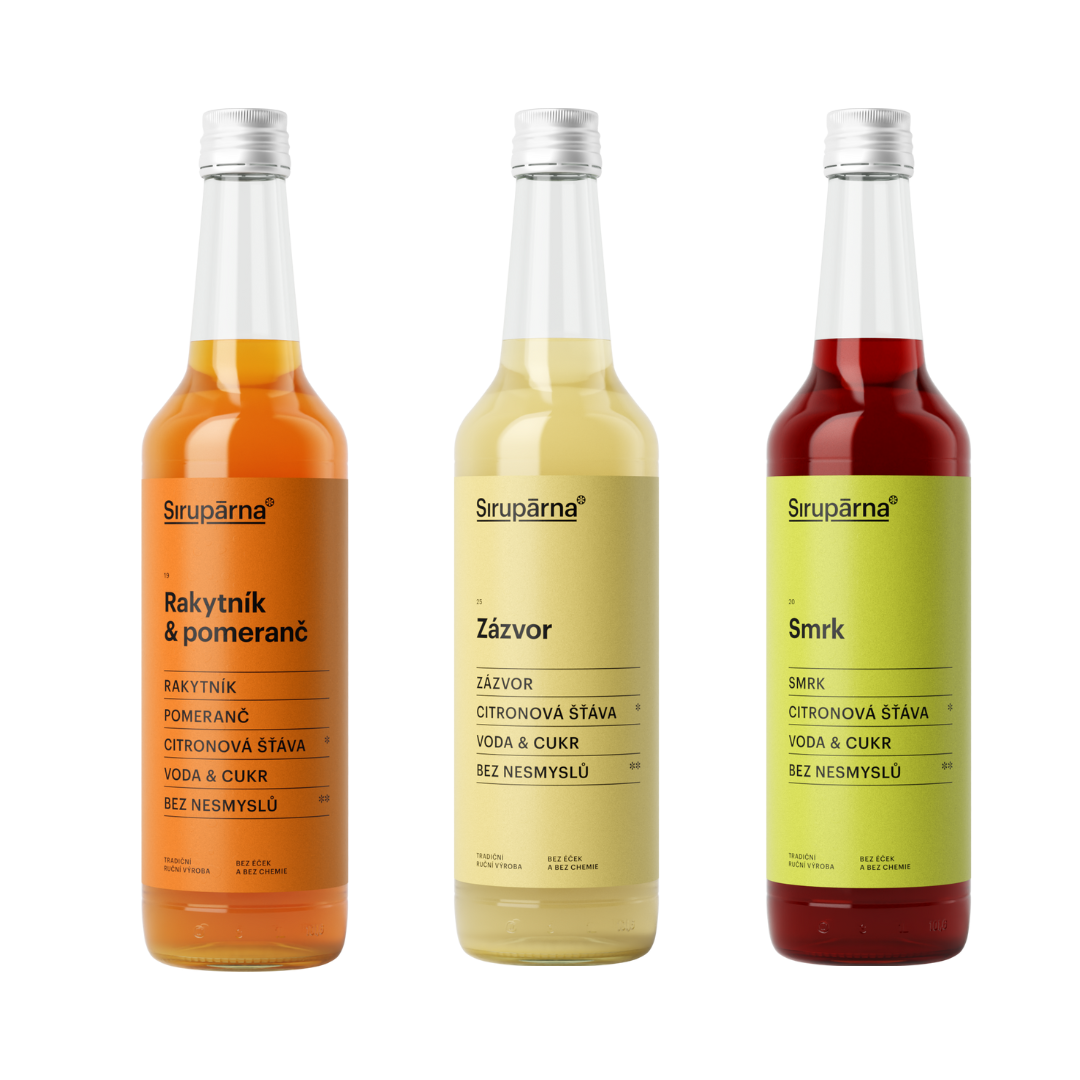 Balíček Sirupy Veselé Vánoce obsah